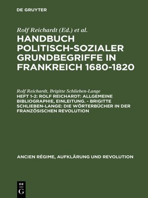 cover image of Rolf Reichardt